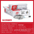 Engine Spare Parts Toyota Iridium Spark Plug Engine Parts Car Spark Plug SK20BR11 for Toyota Factory